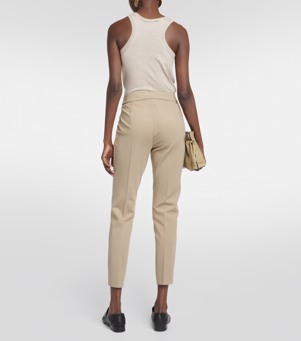 Beige Pegno jersey trousers