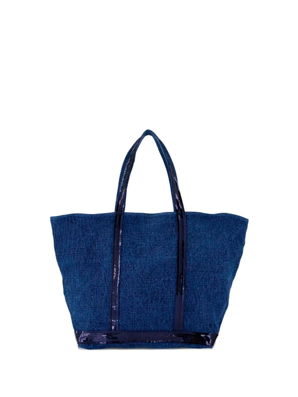 Linen Large Zipped Cabas Tote