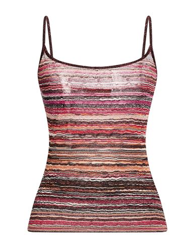 Woman Top Purple Size 8 Viscose, Metallic fiber, Polyamide, Elastane