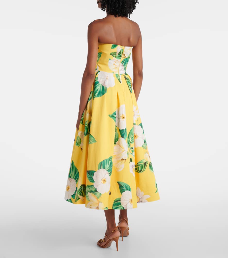 Lynn floral cotton midi dress