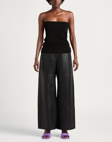 Woman Top Black Size 2 Viscose, Elastane