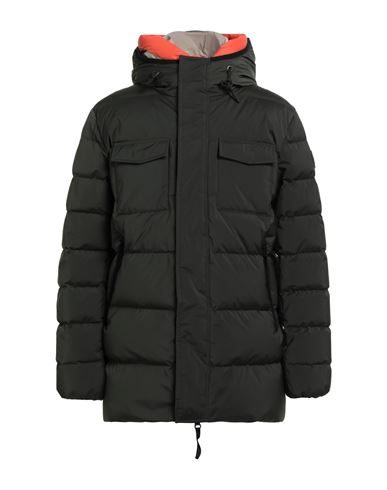 Man Puffer Military green Size L Polyester, Elastane
