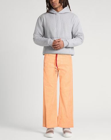 Man Jeans Orange Size 31 Cotton, Acrylic, Viscose, Elastane, Calfskin