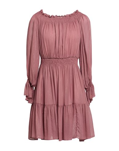Woman Mini dress Antique rose Size 6 Viscose, Metal