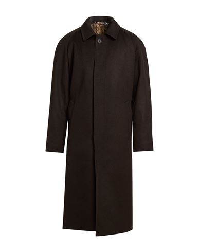 Man Coat Dark brown Size 40 Cashmere