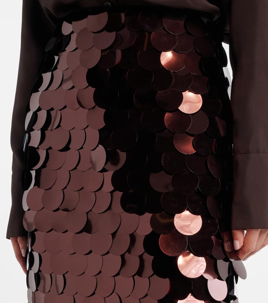 Sequined midi skirt