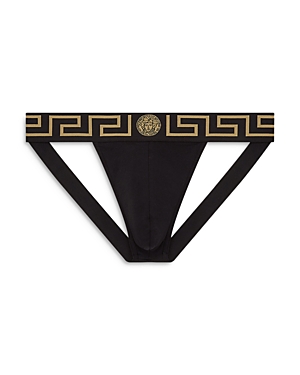 Logo-jacquard briefs - White