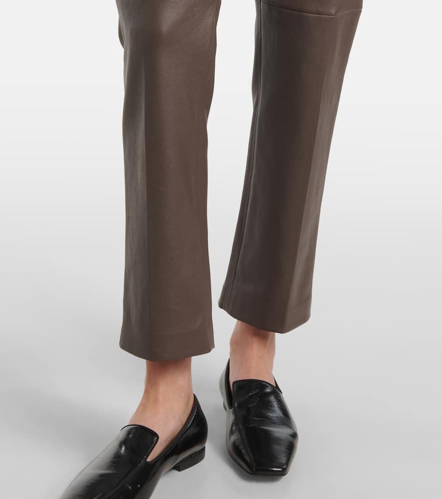 Coleman leather slim pants