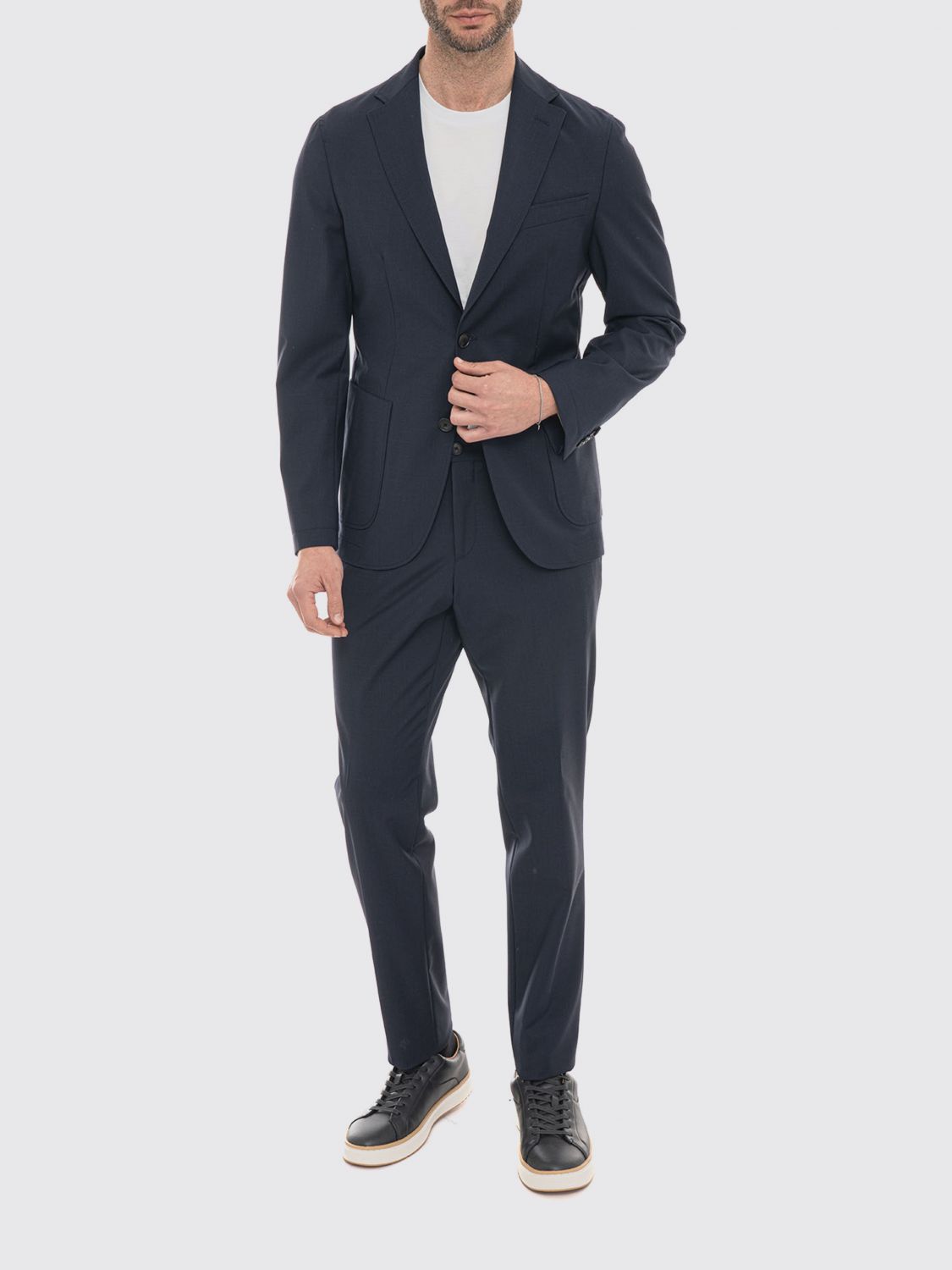 Pants Men color Blue