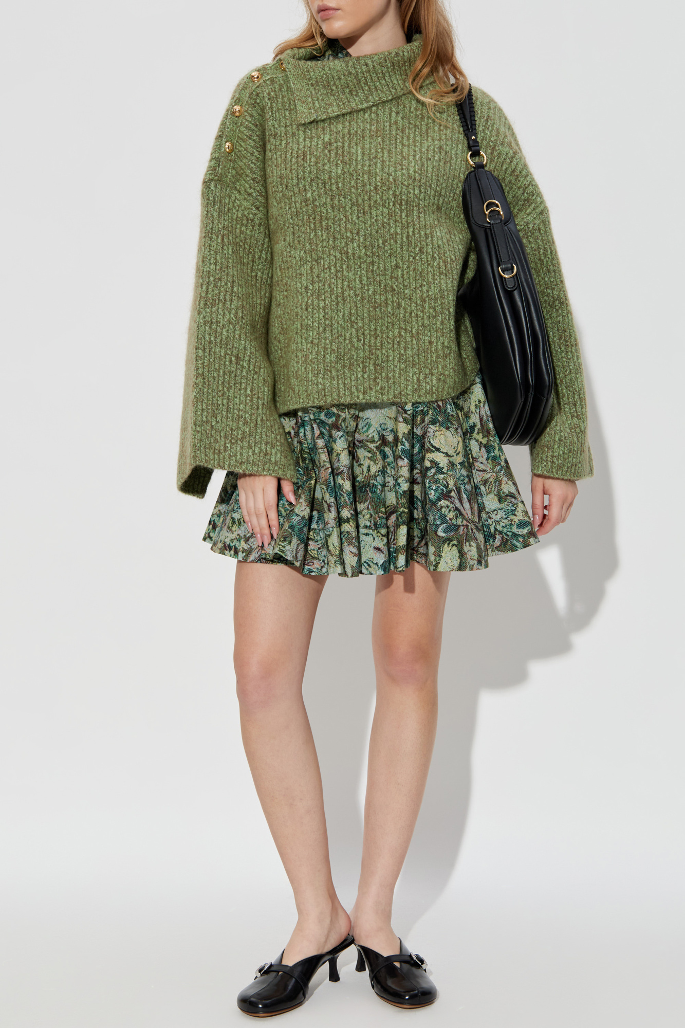 Wool Turtleneck, Women's, Green