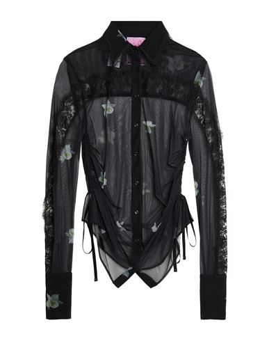 Woman Shirt Black Size L Polyamide, Elastane