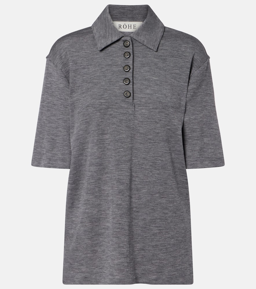 Róhe Wool polo shirt