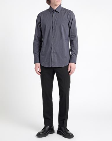 Man Shirt Grey Size 16 ½ Cotton, Polyamide, Elastane