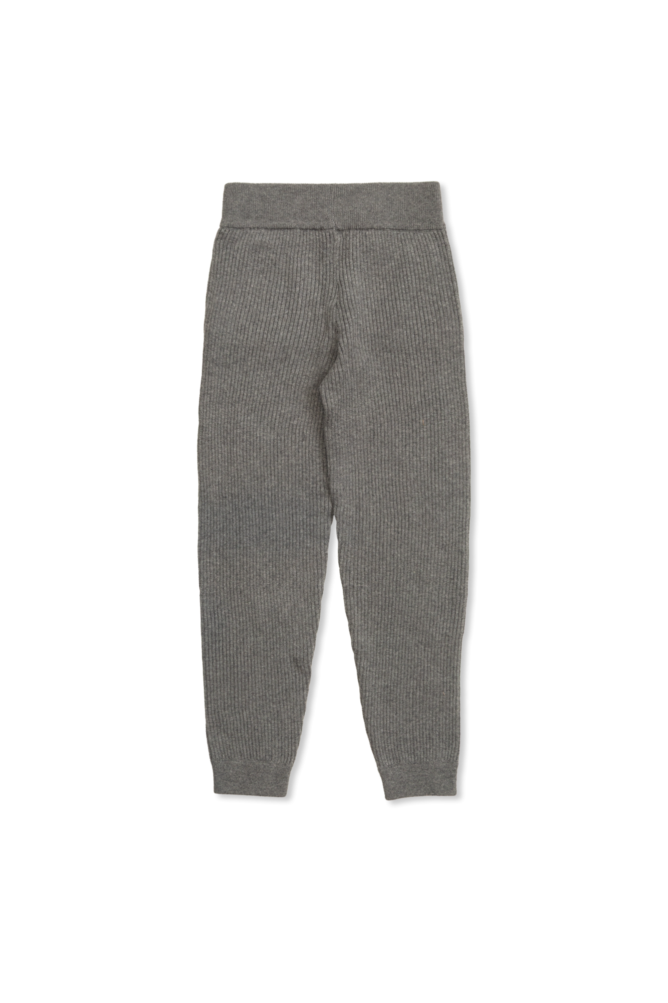 Trousers With A Logo-shaped Applique, Unisex, Grey