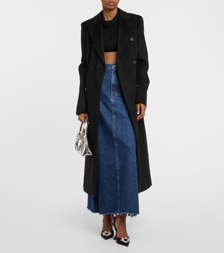 Hilla denim maxi skirt