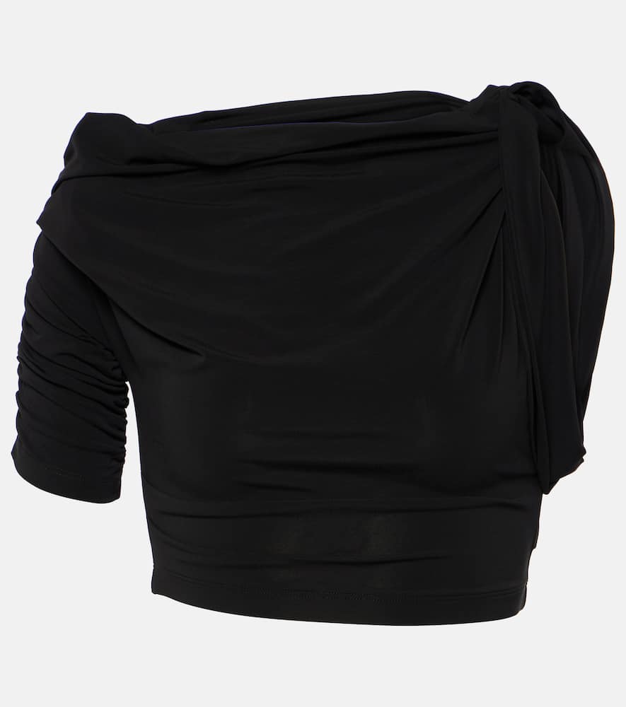 Le Haut Drapeado jersey crop top