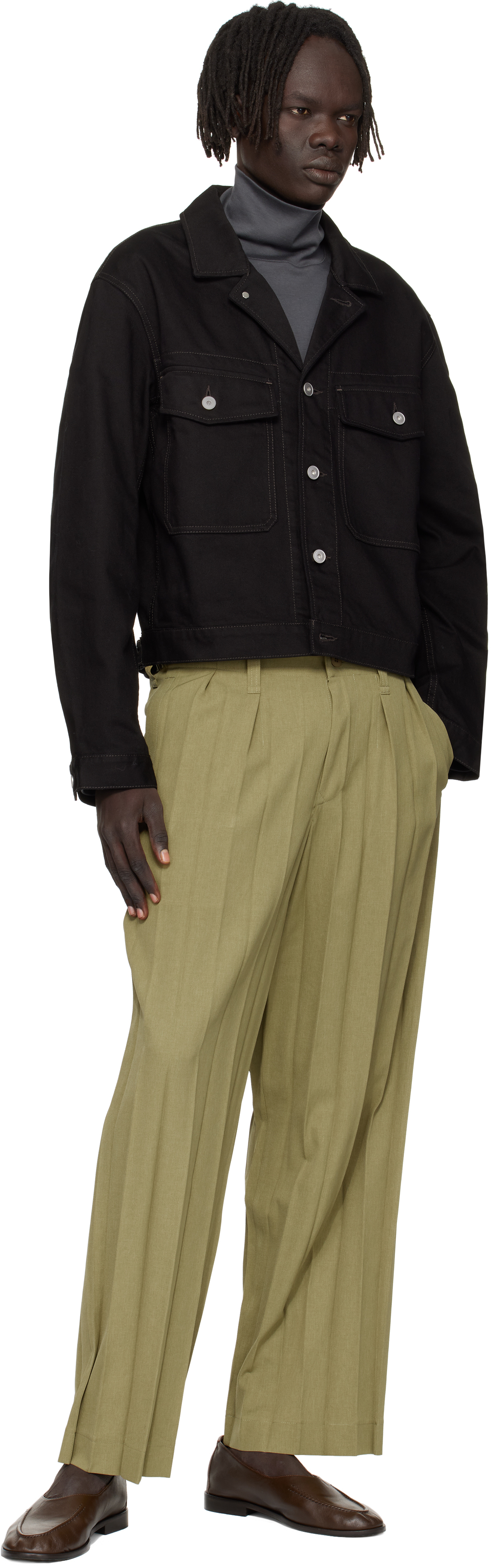 Khaki Edge Ensemble Trousers