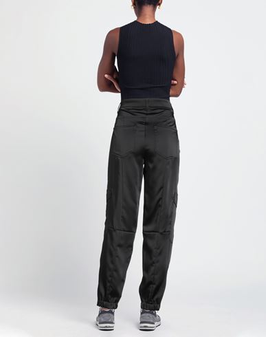 Woman Pants Black Size 12 Polyester, Elastane