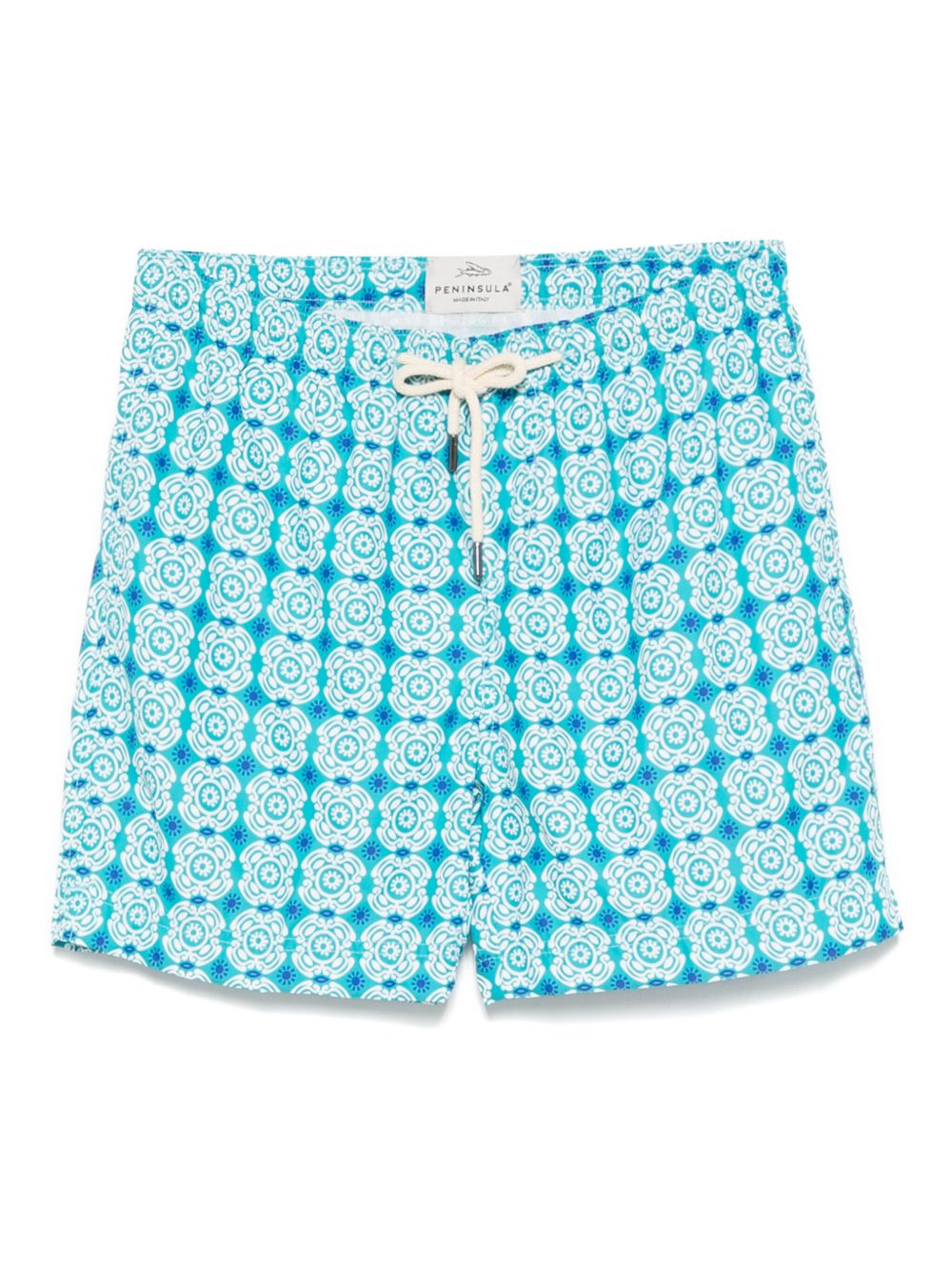 Printed swim shorts - Blue