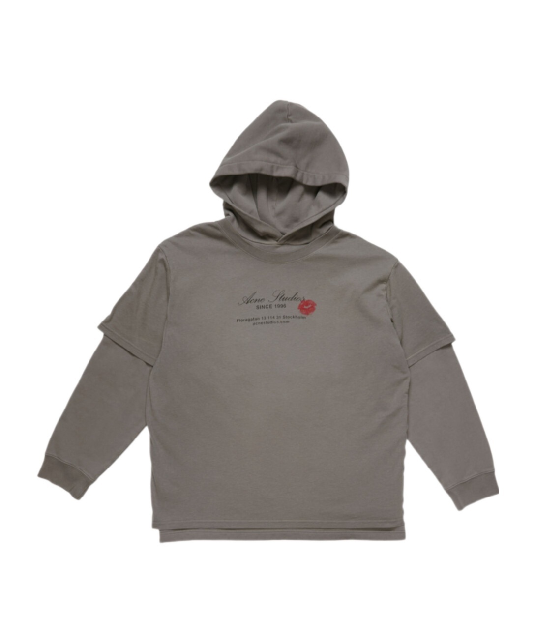 Double layer hoodie