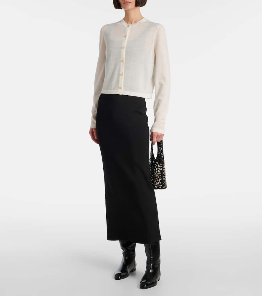 Brieta wool-blend cardigan