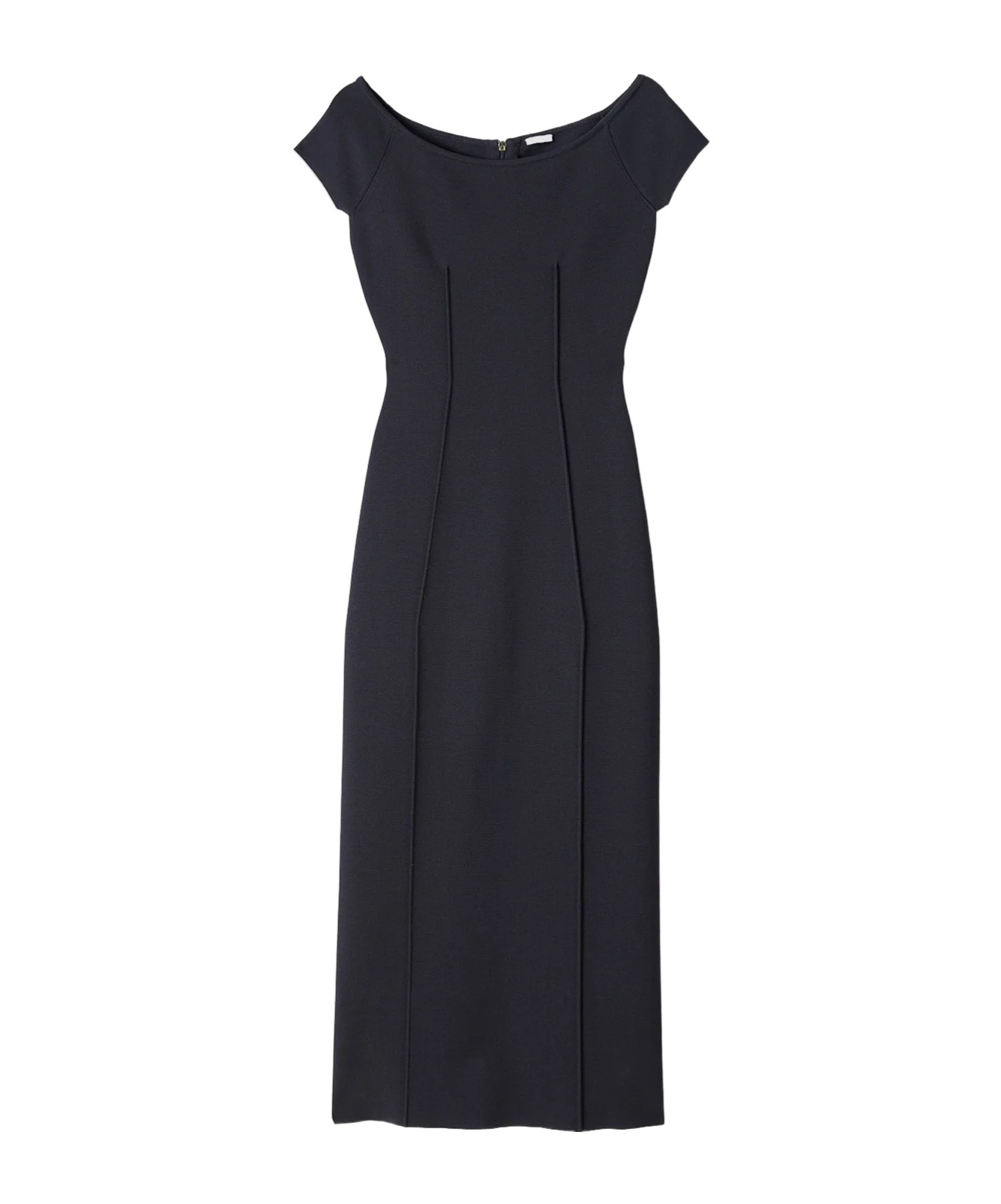 Short-sleeve midi dress