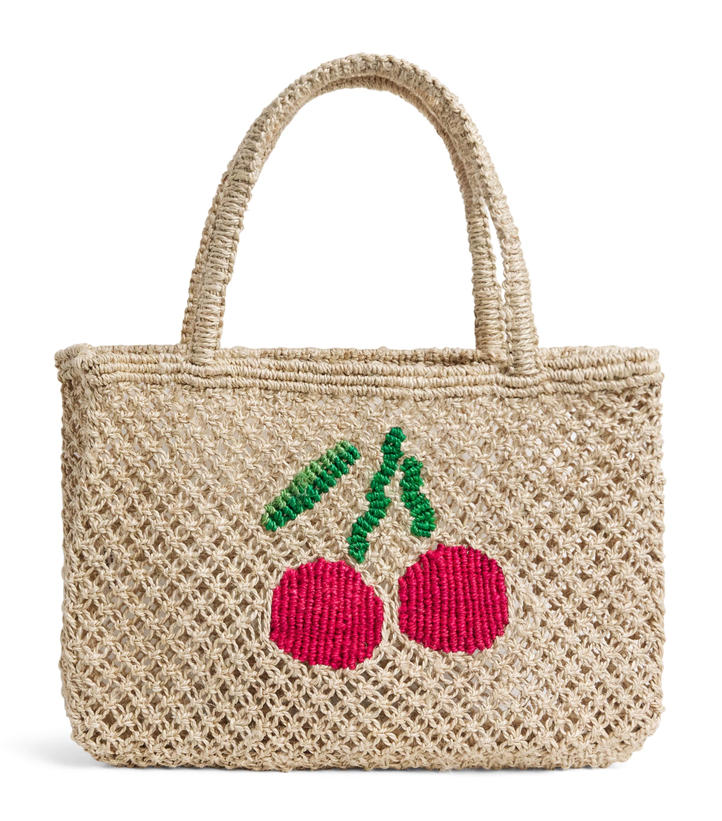 Jute Cherry Tracey Tote Bag