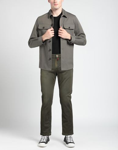 Upgrade Denim Man Jeans Military green Size 32 Cotton, Elastane