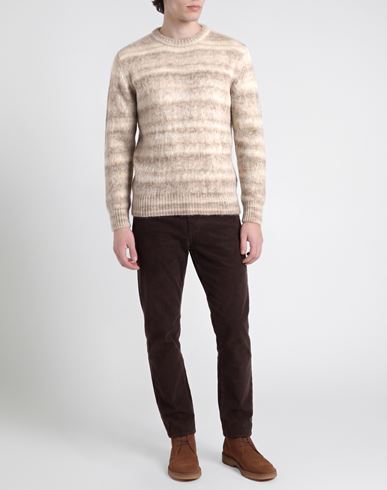 Man Sweater Sand Size M Alpaca wool, Cotton