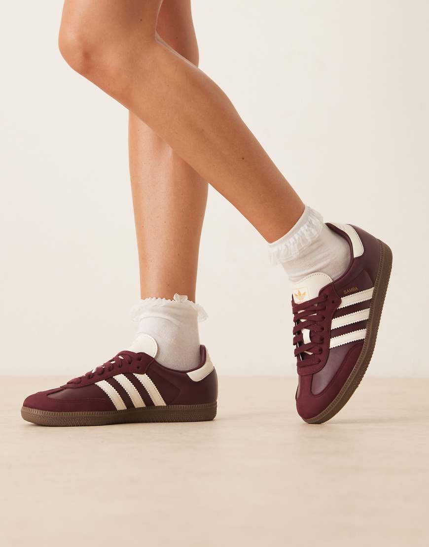 Samba OG sneakers in maroon-Red