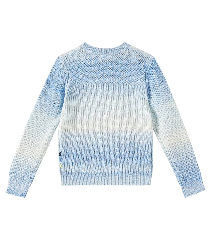 Scotch & Soda Kids Ombré cotton-blend sweater