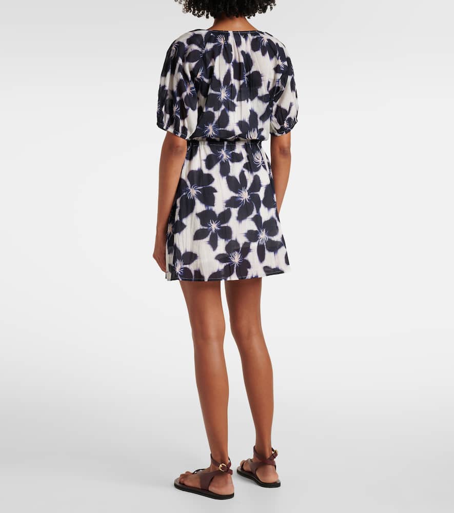 Hazel floral cotton voile minidress