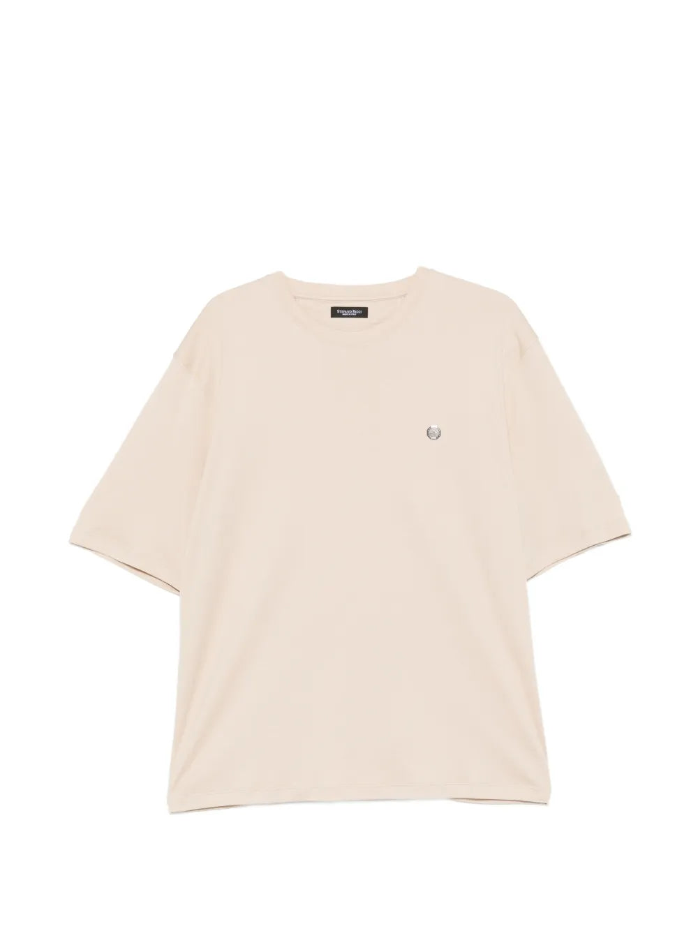 Logo-Plaque T-Shirt — Beige