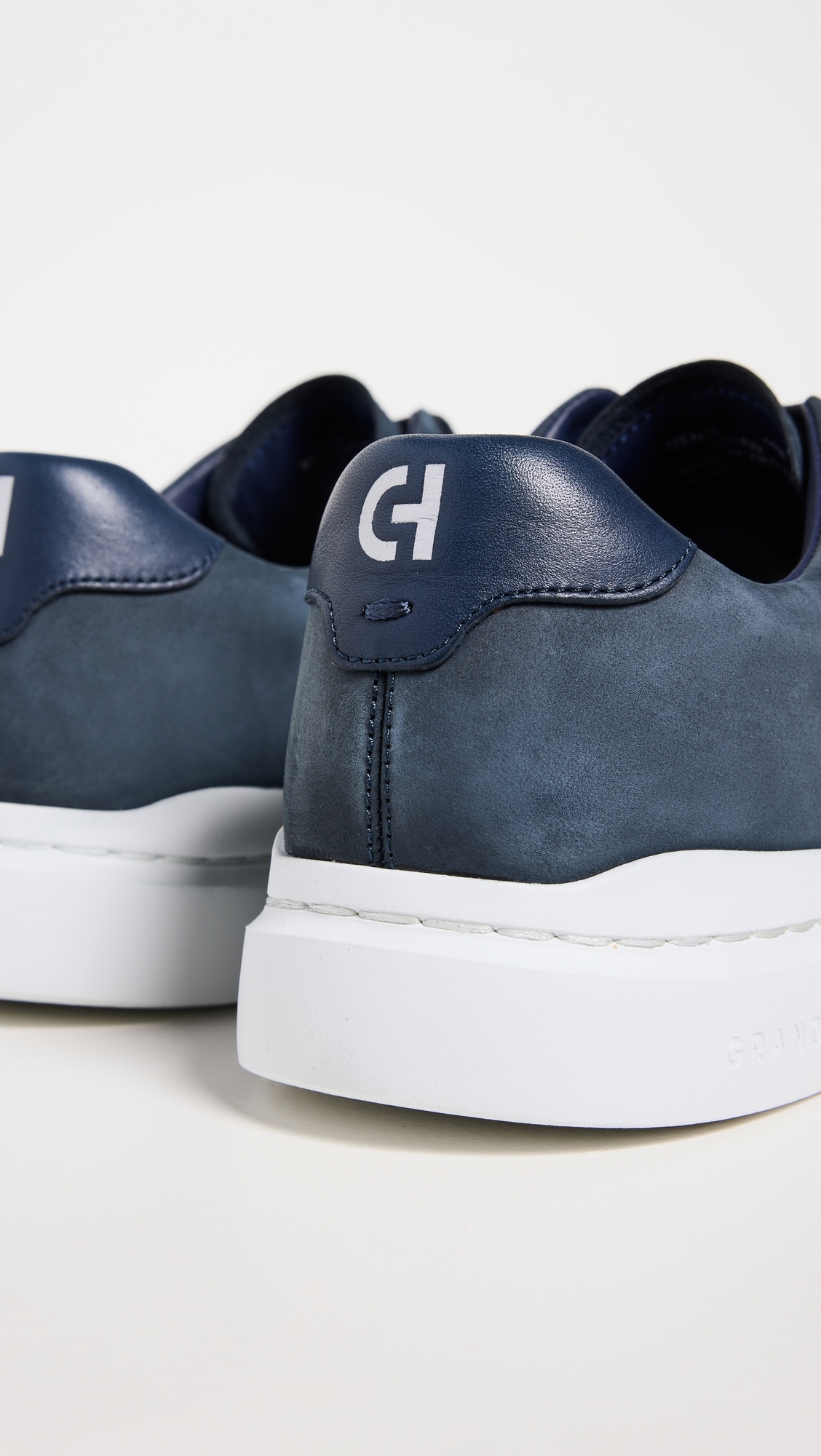 Grandpro Rally Laser Cut Sneakers Navy Ink Nubuck