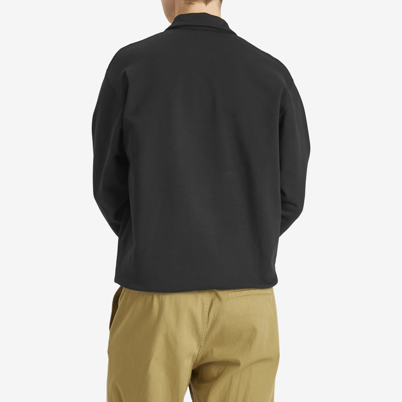Norse Projects Men's Ketel Relaxed Logo Half Zip Sweatshirt in Black