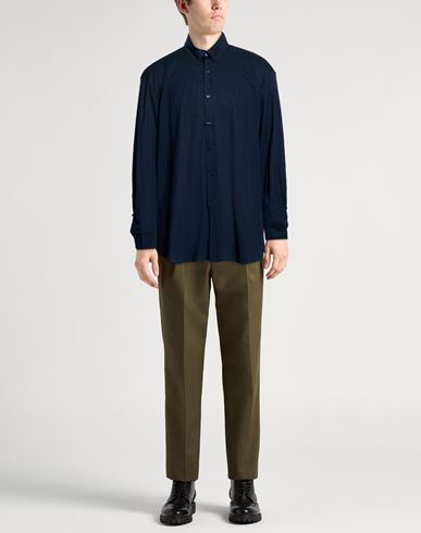 Man Shirt Navy Size 7 Cotton