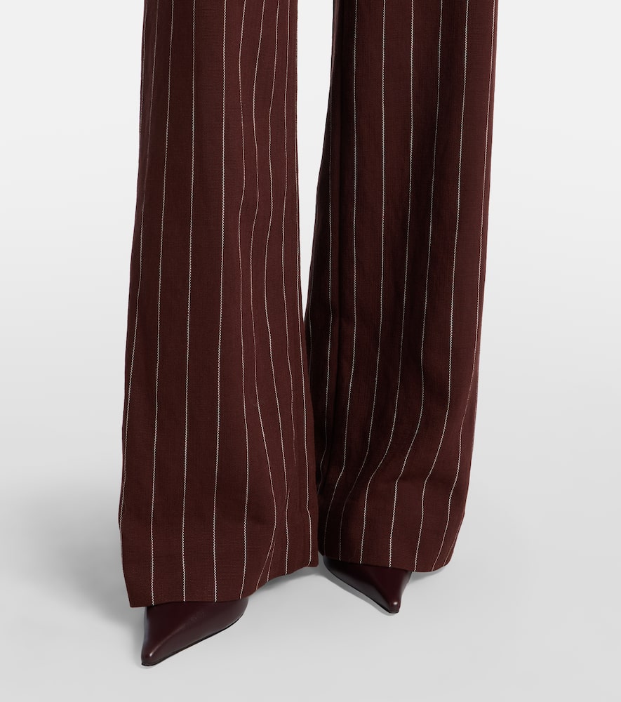 Tavar pinstripe wide-leg pants