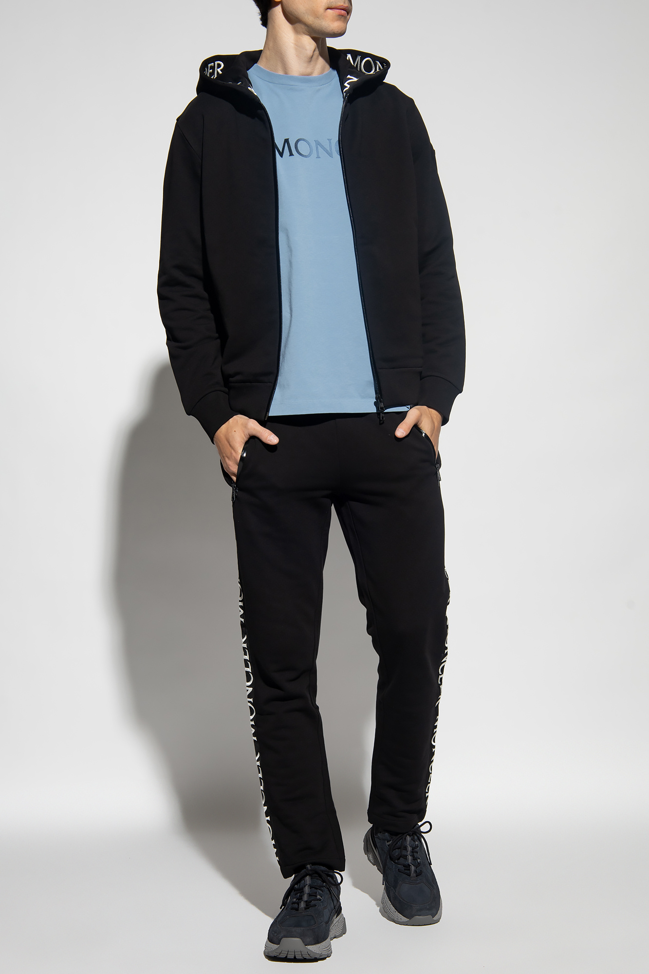Logo-embroidered Sweatpants, Men's, Black