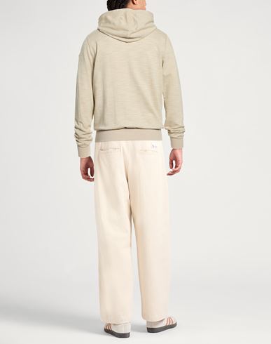 Man Sweatshirt Beige Size L Cotton, Polyester