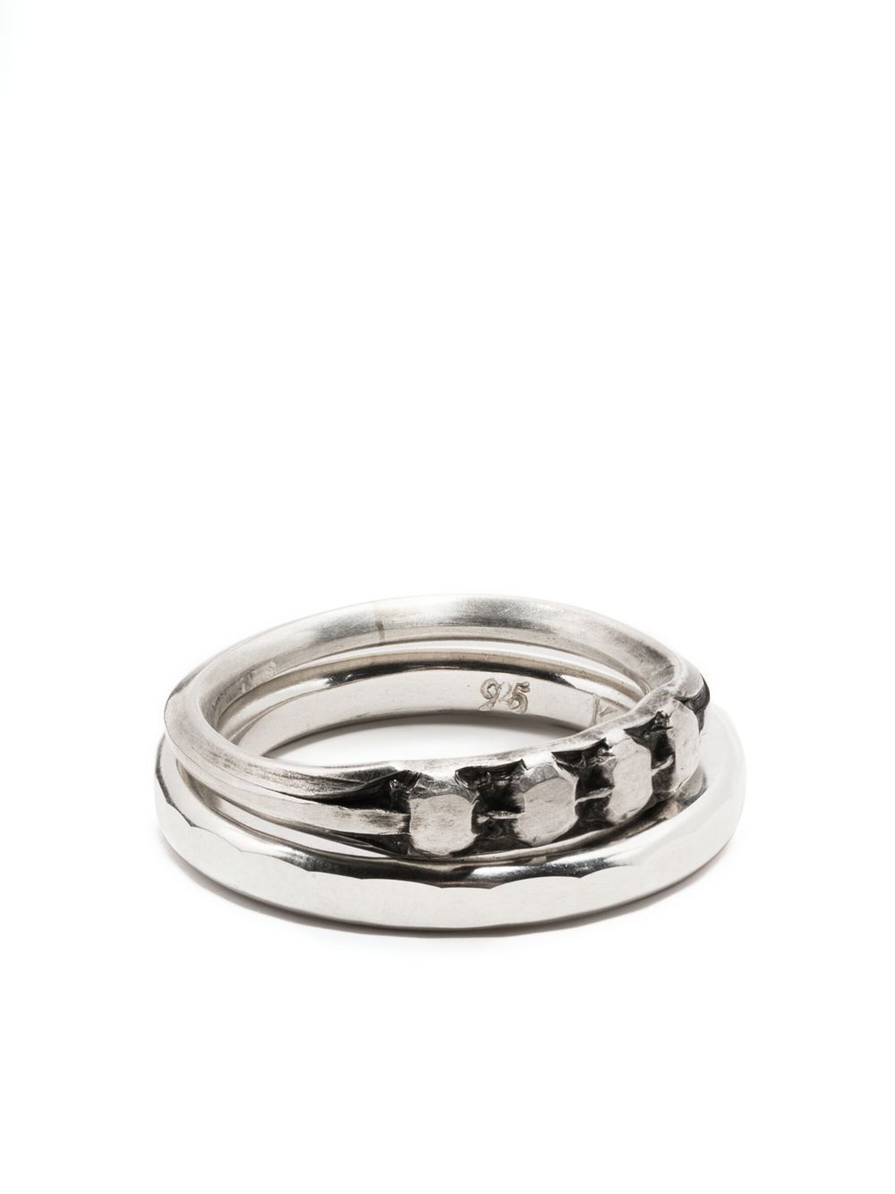 Facettes combination ring - Silver