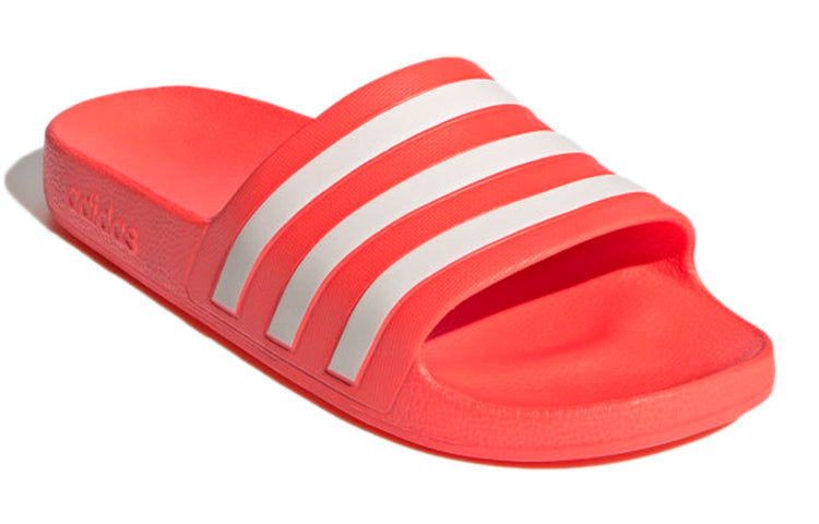 Adilette Aqua Slide 'Solar Red White'