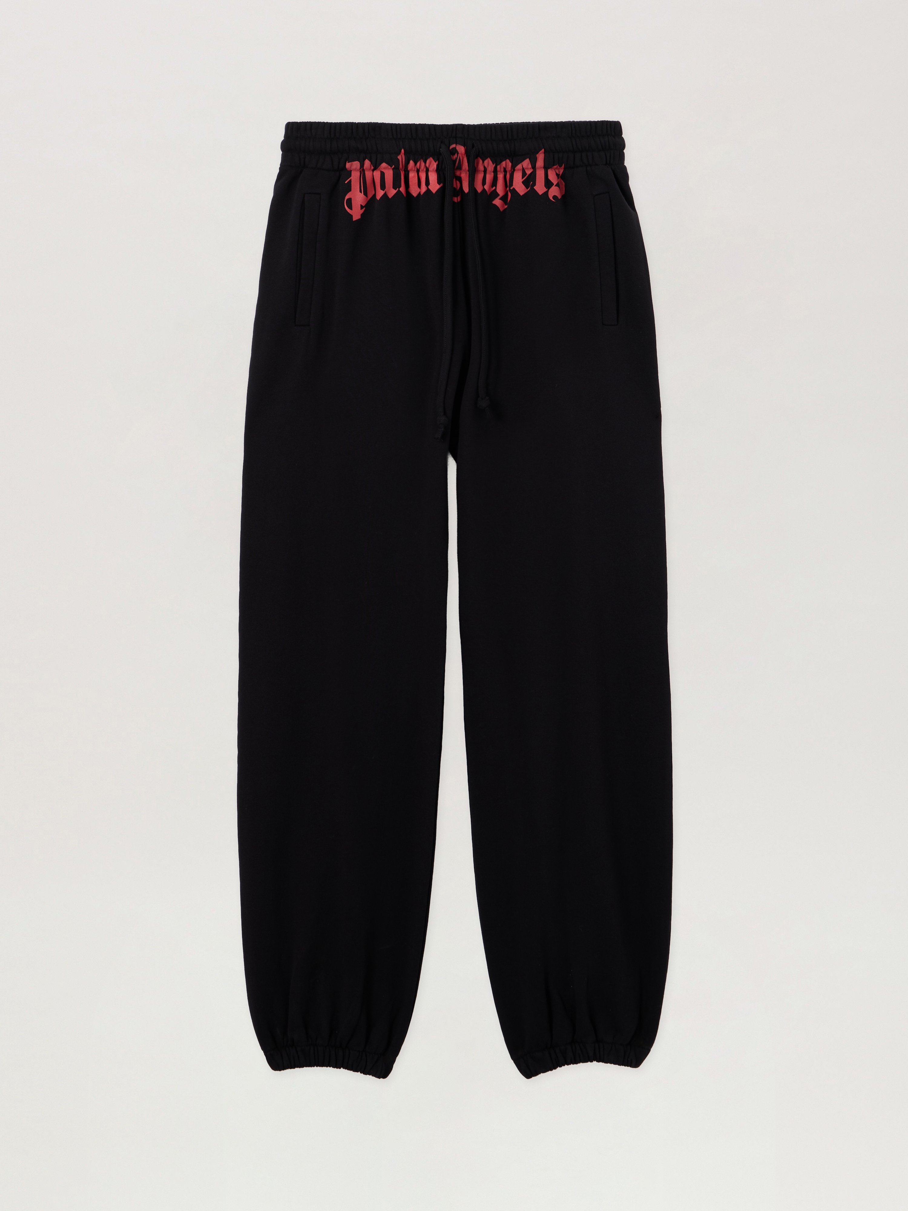 Waist Logo Sweatpants Man  Black Red