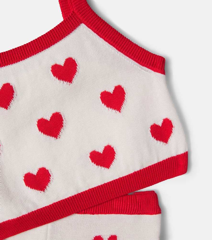 Maqui cotton crop top and shorts set