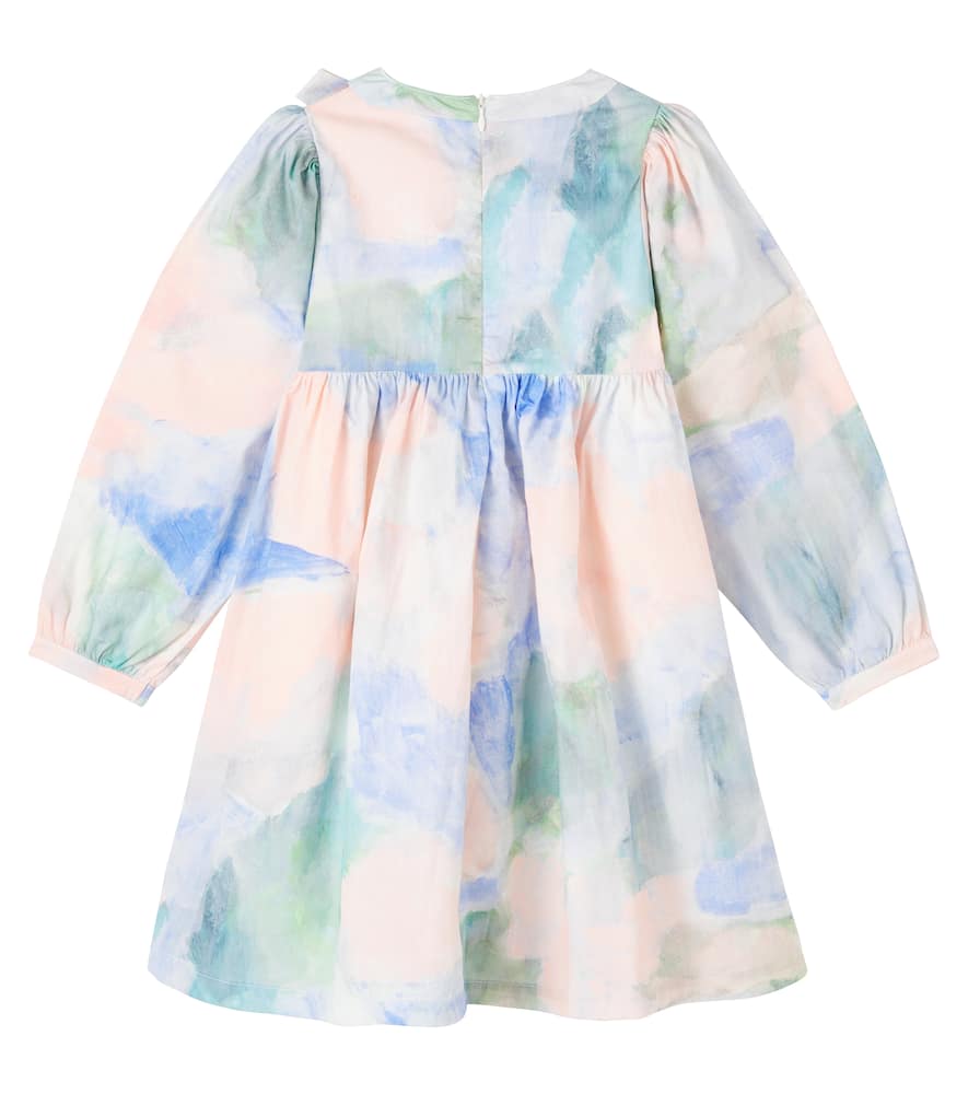 Alyssa ruched cotton dress