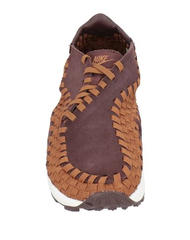 Man Sneakers Chocolate brown Size 6.5 Leather, Textile fibers