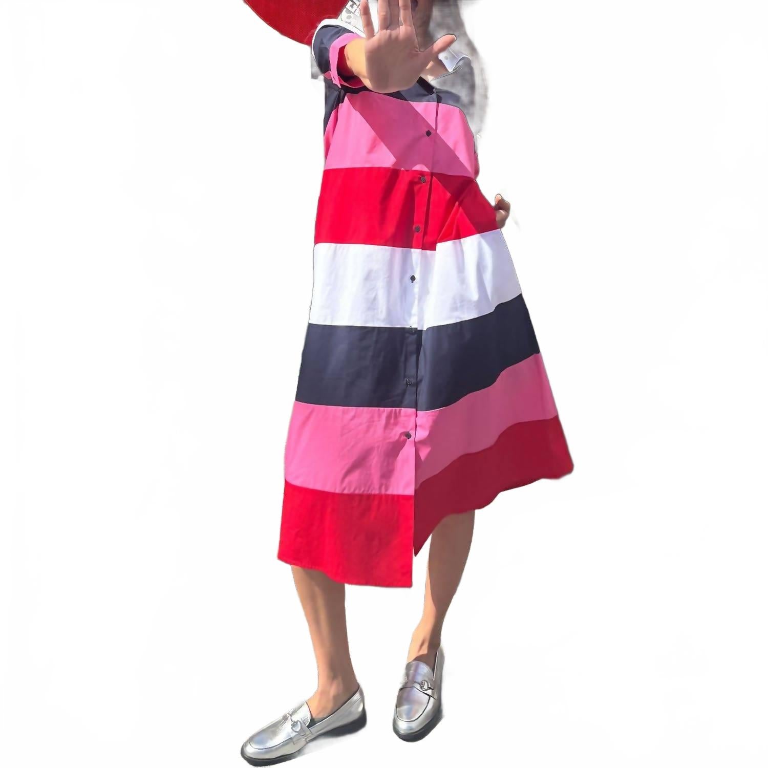 Lea Midi Dress In Rosa