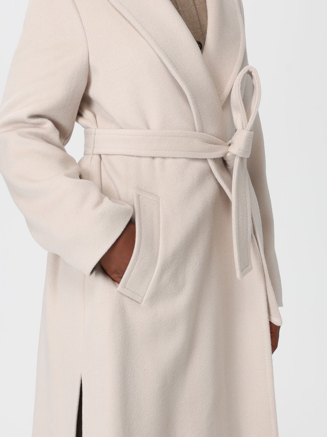 Coat Woman color Sand