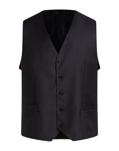 Man Tailored Vest Midnight blue Size 40 Wool