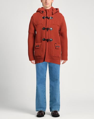 Man Coat Rust Size L Wool, Polyamide