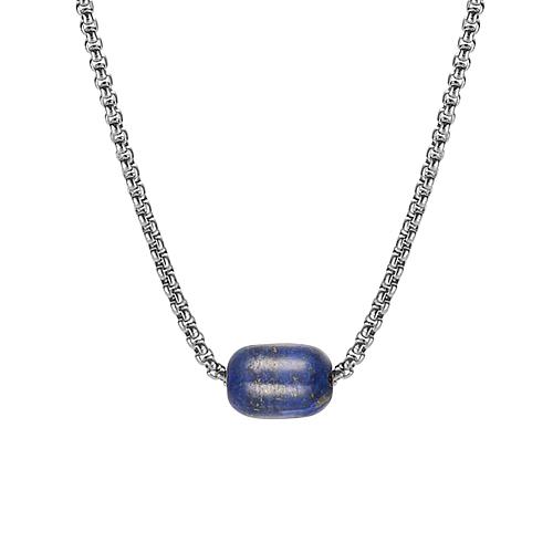 Bead Pendant with Rolo Chain Necklace